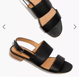 Madewell The Elena Slingback Sandal in black